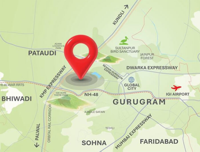 M3M Forestia West | Gurgaon International City location map